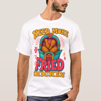 Camiseta Comediante Foodie Precisa Mais Frango Frito, Frang