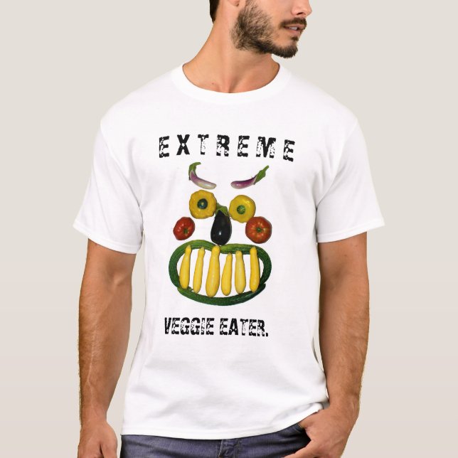 Camiseta Comedor extremo do vegetariano (Frente)