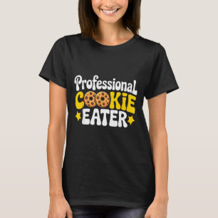 Camiseta Comedor Profissional de Biscoitos Amante de Chocol