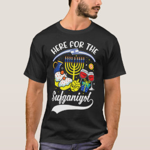Camiseta Comemoração Divertida do Hanukkah Aqui pelas Sufga