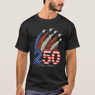 Camiseta Comemoração do 250º Aniversário Avião a Jato Flora