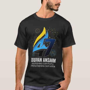 Camiseta Comemoração do 47º Dia da Independência de St. Luc