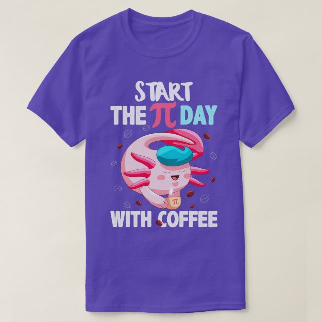 CAMISETA COMEMORAÇÃO DO DIA-PIU DE AXOLÓTL COM CAFÉ (Frente do Design)