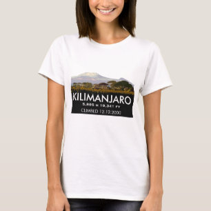 Camiseta Comemoração do Monte Kilimanjaro Personalizado