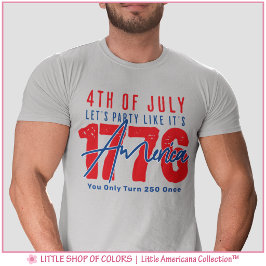 Camiseta Comemoração dos 250 Anos da América - Festa Como S