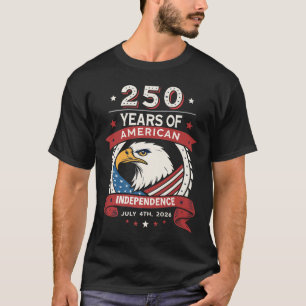 Camiseta Comemoração Dos Eua 250ª - 250 Anos De Inés Americ