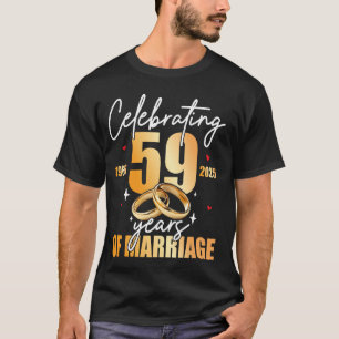 Camiseta Comemorando 1966 59º 59 Anos de Aniversário de Cas