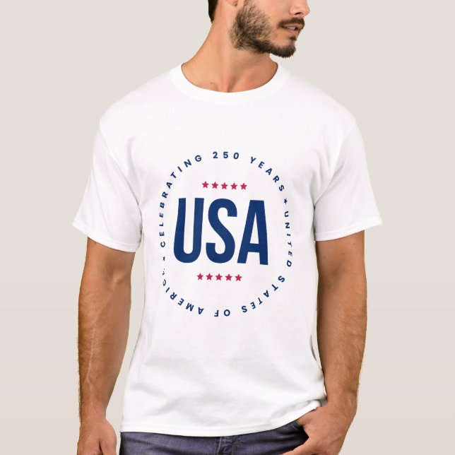 Camiseta Comemorando 250 Anos  (Frente)