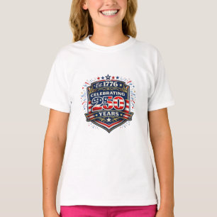 Camiseta Comemorando 250 Anos de Liberdade Americana