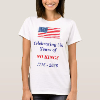 Camiseta Comemorando 250 Anos sem REIS, Casual