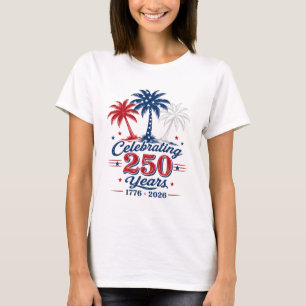 Camiseta Comemorando 250 Anos Tema Tropical Patriótico