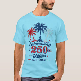 Camiseta Comemorando 250 Anos Temática Tropical Patriótica
