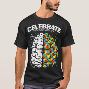 Camiseta Comemorar o suporte a utismo do cérebro ADHD Neuro