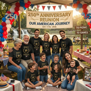Camiseta Comemorativa 1776–2026 Patrimônio Americano 250º