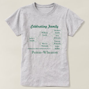 Camiseta comemorativa de 3 gerações e nome do grup