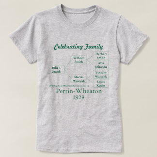 Camiseta comemorativa de nome de grupo e 3 geraçõe