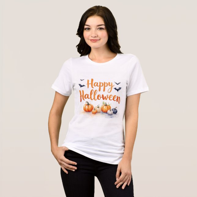 Camiseta comemorativa do Halloween (Frente Completa)