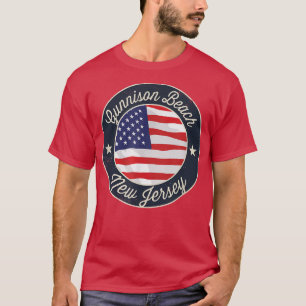 Camiseta comemorativa patriótica da Praia de Gunni