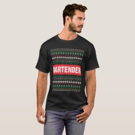 Camiseta Comemore este Natal com um barman