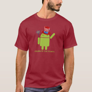 Camiseta Comemore o quarto (inseto Droid do Android)