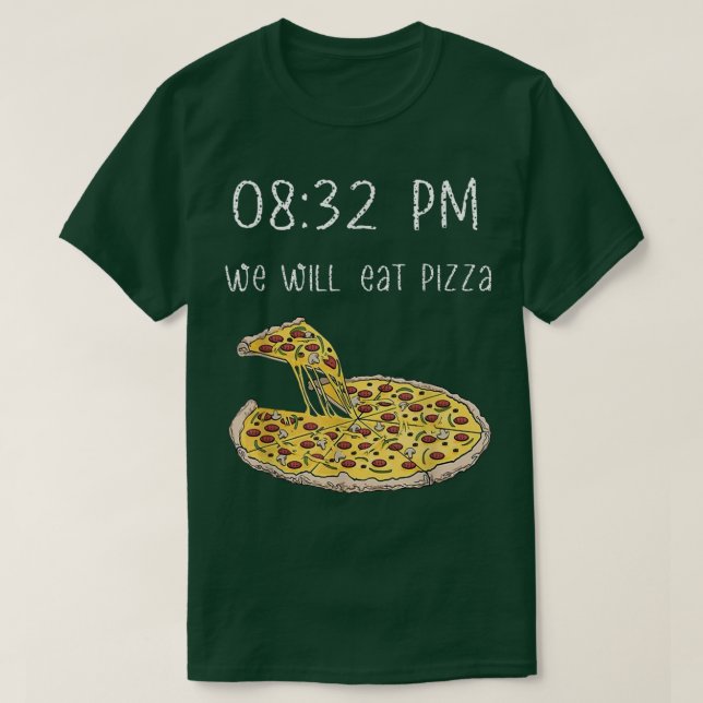 Camiseta comemos pizza 0832 (Frente do Design)