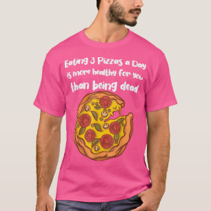 Camiseta Comendo 3 pizzas por dia