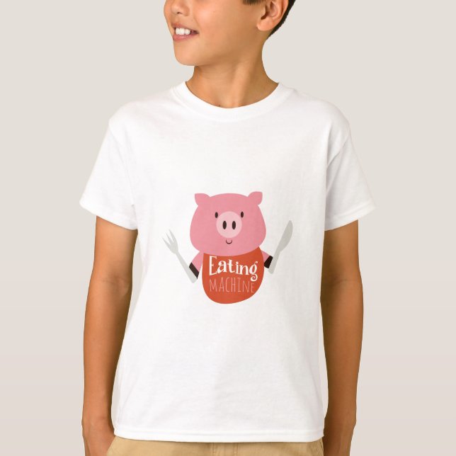 Camiseta Comendo a máquina (Frente)