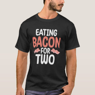 Camiseta Comendo bacon para dois Chás de fraldas