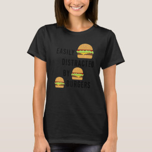 Camiseta Comendo Burger de Citação de Citação de Comida Ráp