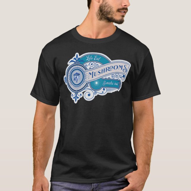 Camiseta Comendo Cogumelos E Fazer (Frente)
