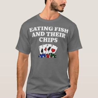 Camiseta Comendo Peixe e Seu Pôquer Casino Chips Joando