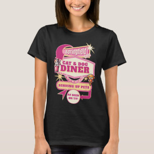 Camiseta Comendo Pets Springfield Ohio Cats Engraçados Cães