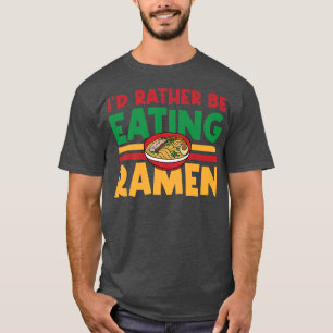 Camiseta Comendo Ramen Noodles Comida Prêmio de Cultura Jap