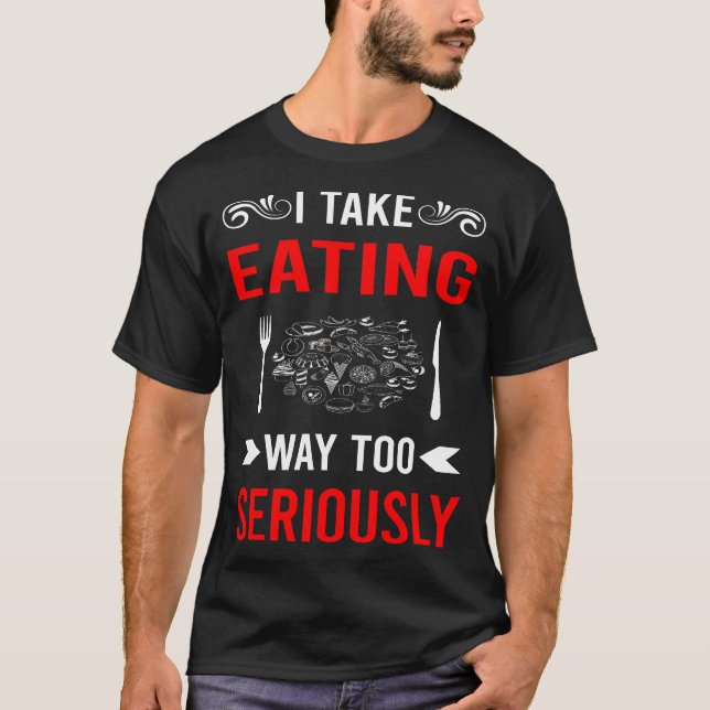 Camiseta Comendo Seriamente (Frente)