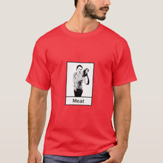 Camiseta Comensal da carne pelo t-shirt do mandril