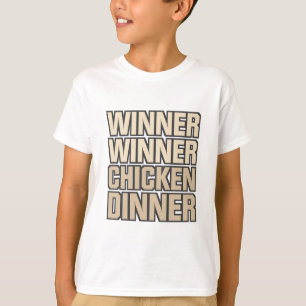 Camiseta Comensal da galinha do vencedor do vencedor