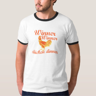 Camiseta Comensal da galinha do vencedor do vencedor