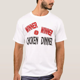 Camiseta Comensal da galinha do vencedor do vencedor
