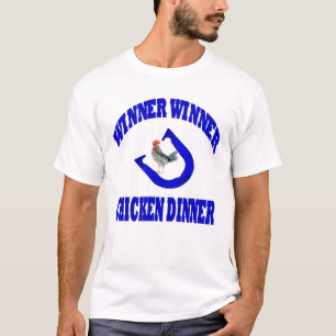 Camiseta Comensal da galinha do vencedor do vencedor das