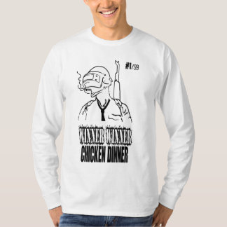 Camiseta Comensal da galinha do vencedor do vencedor de