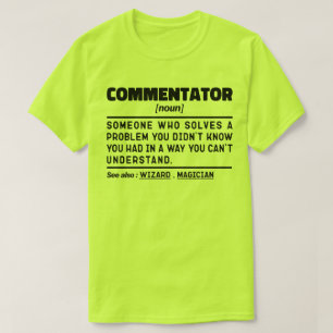 Camiseta Comentário Noun Funny Sport Fan Sarcastic Cote