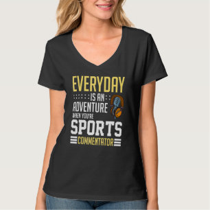 Camiseta Comentarista Esportivo Locutor Esportivo Apresenta