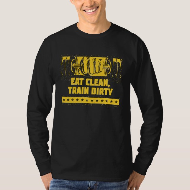 Camiseta Comer A Saúde Da Malhação De Trabalho Sujo Do Comb (Frente)