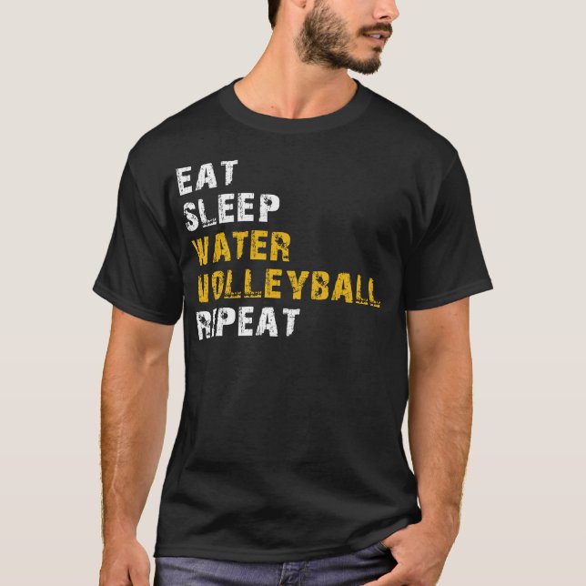 Camiseta comer água dormindo vôlei (Frente)
