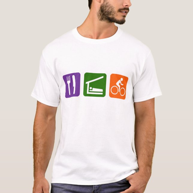 Camiseta Comer Bicicleta De Sono (Frente)