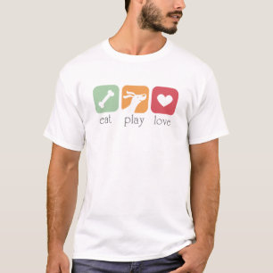Camiseta comer brincar amor