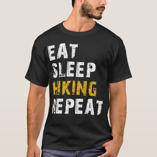 Camiseta comer caminhada de sono (Frente)