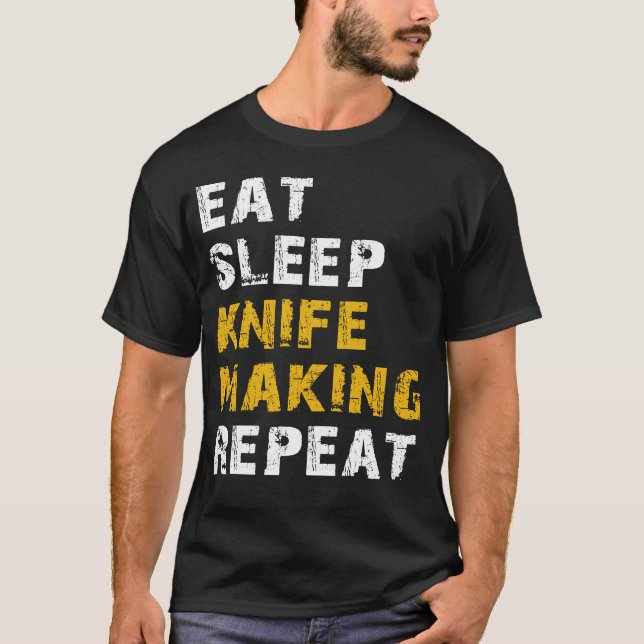 Camiseta comer canivete fazer repetir (Frente)