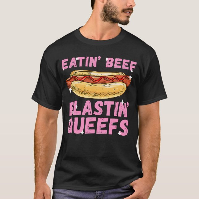 Camiseta Comer Carne Explodir Pum Farto Divertido Premiado (Frente)