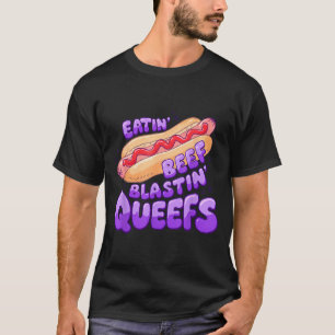 Camiseta Comer Carne Explodir S Piada de Cachorro-Quente Hu